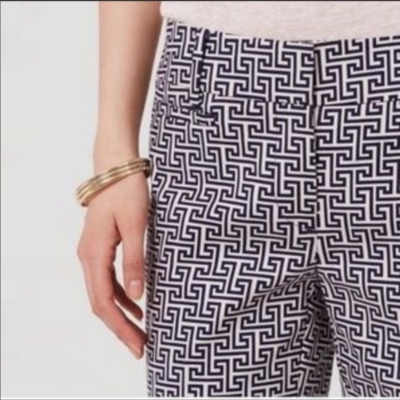 ANN TAYLOR LOFT 2P MAZE RIVIERA CROPPED PANT  NWT - Picture 2 of 6